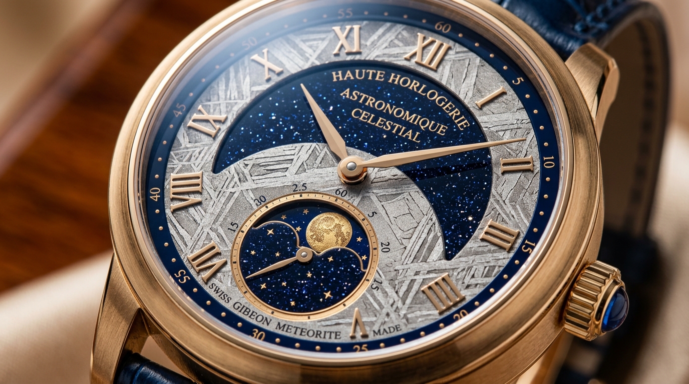 Configured custom luxury gold timepiece